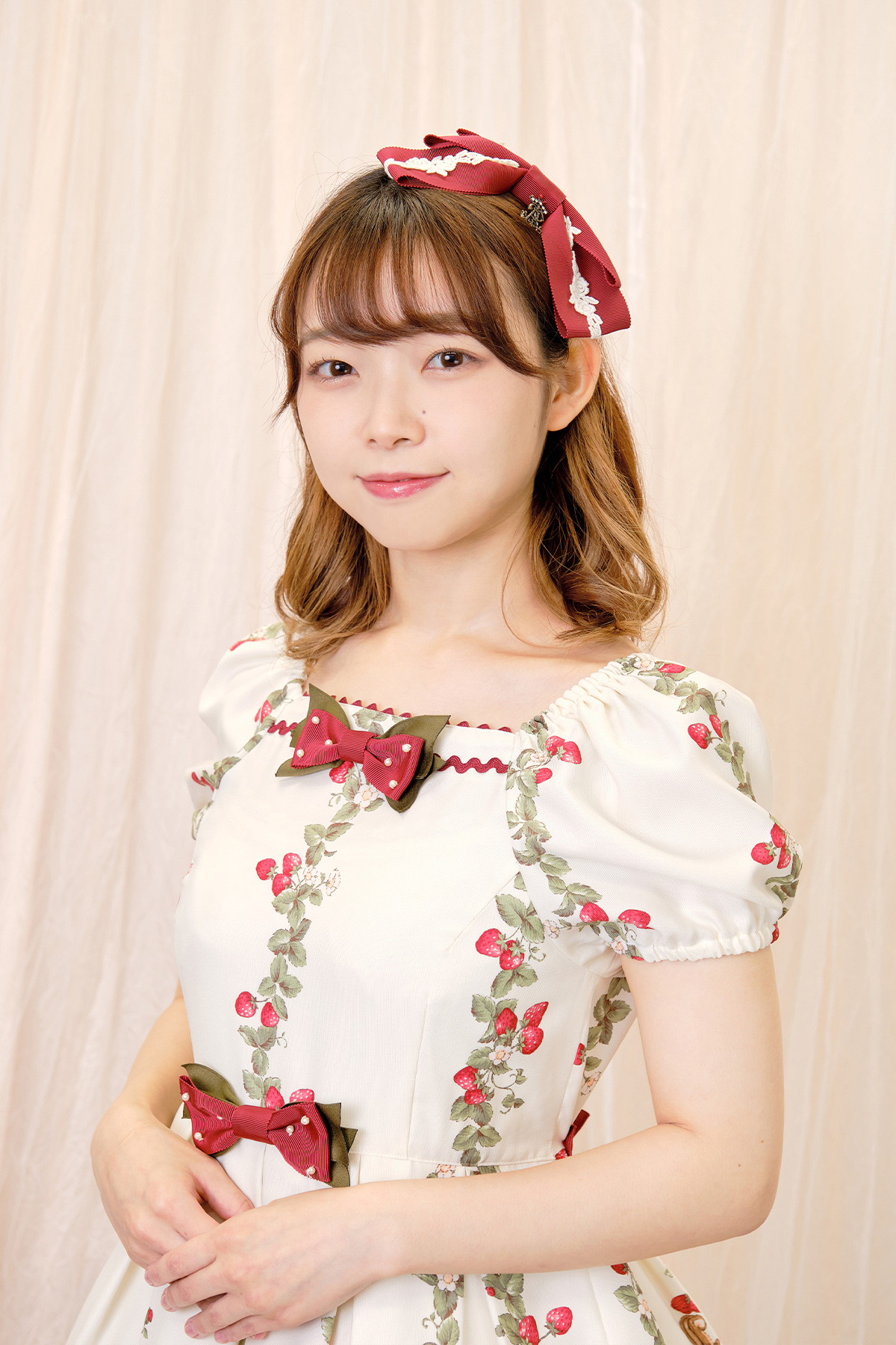 LIEF×PhysicalDrop☆いちごストライプ柄レトロワンピース☆ロリィタ LIEF×PhysicalDrop☆いちごストライプ柄レトロワンピース☆ロリィタ