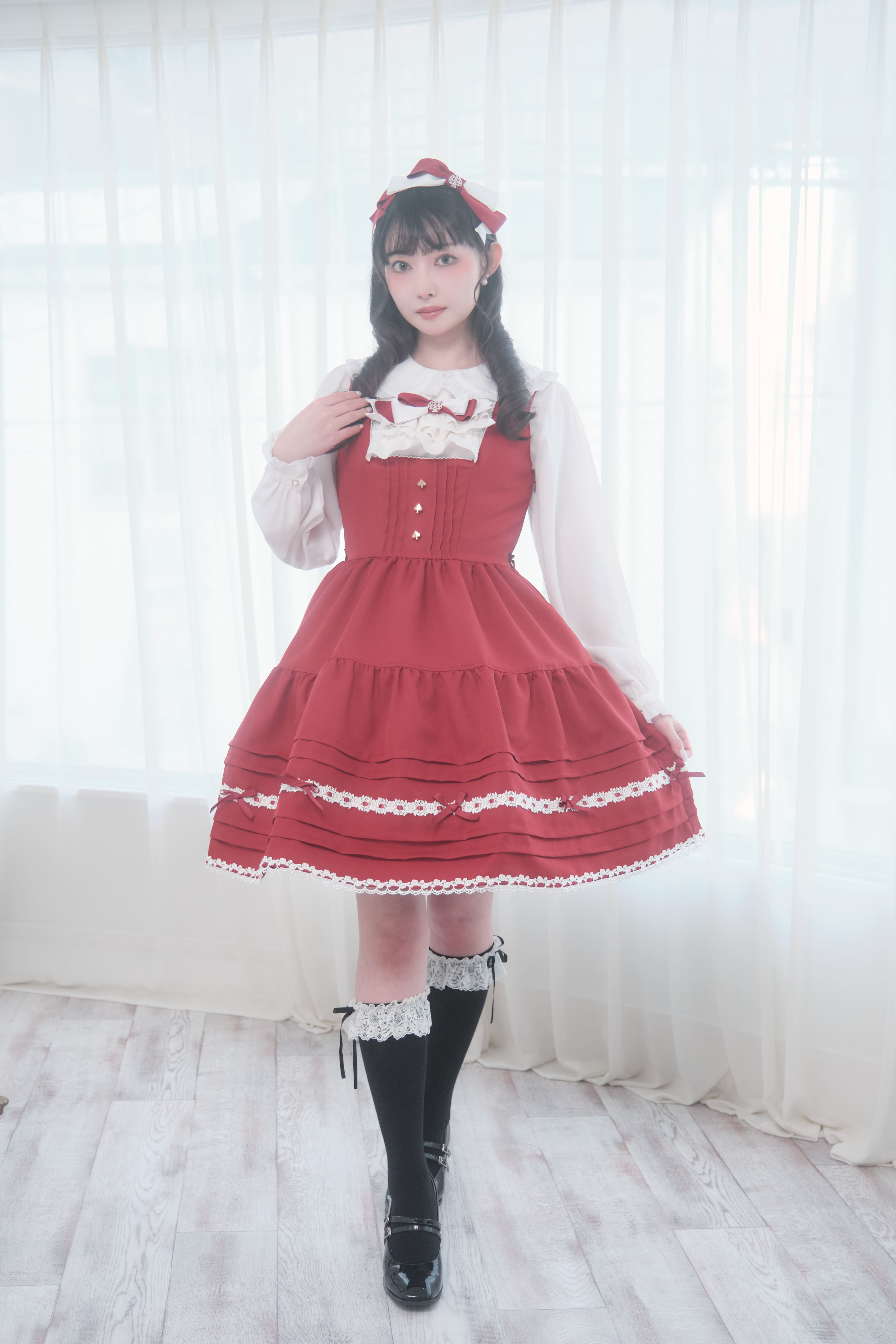 【♡あん♡】 ロリータドレス 赤　Sサイズ 楽天市場】ロリータ ワンピース 赤の通販