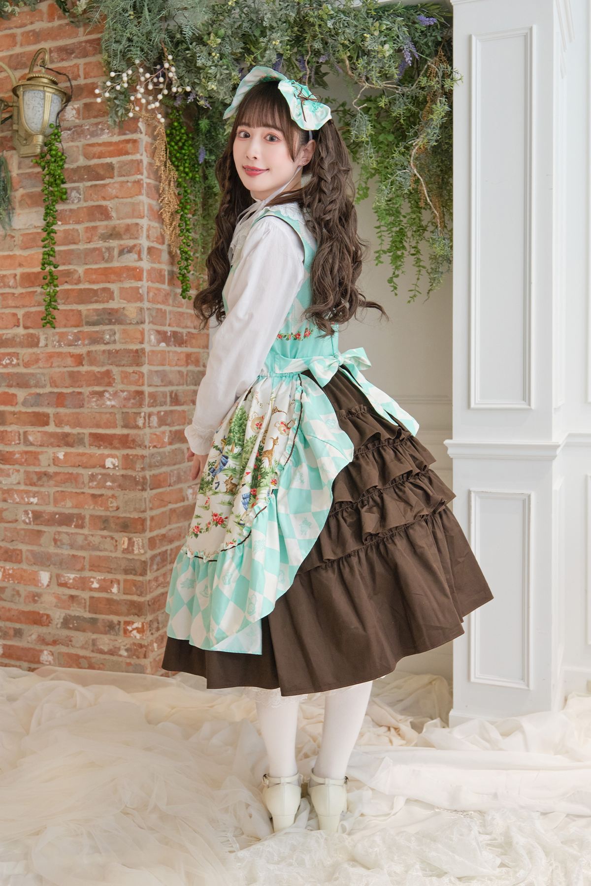 アリスレベッカジャンパースカート+ヘッドドレス(チョコミント)｜東京