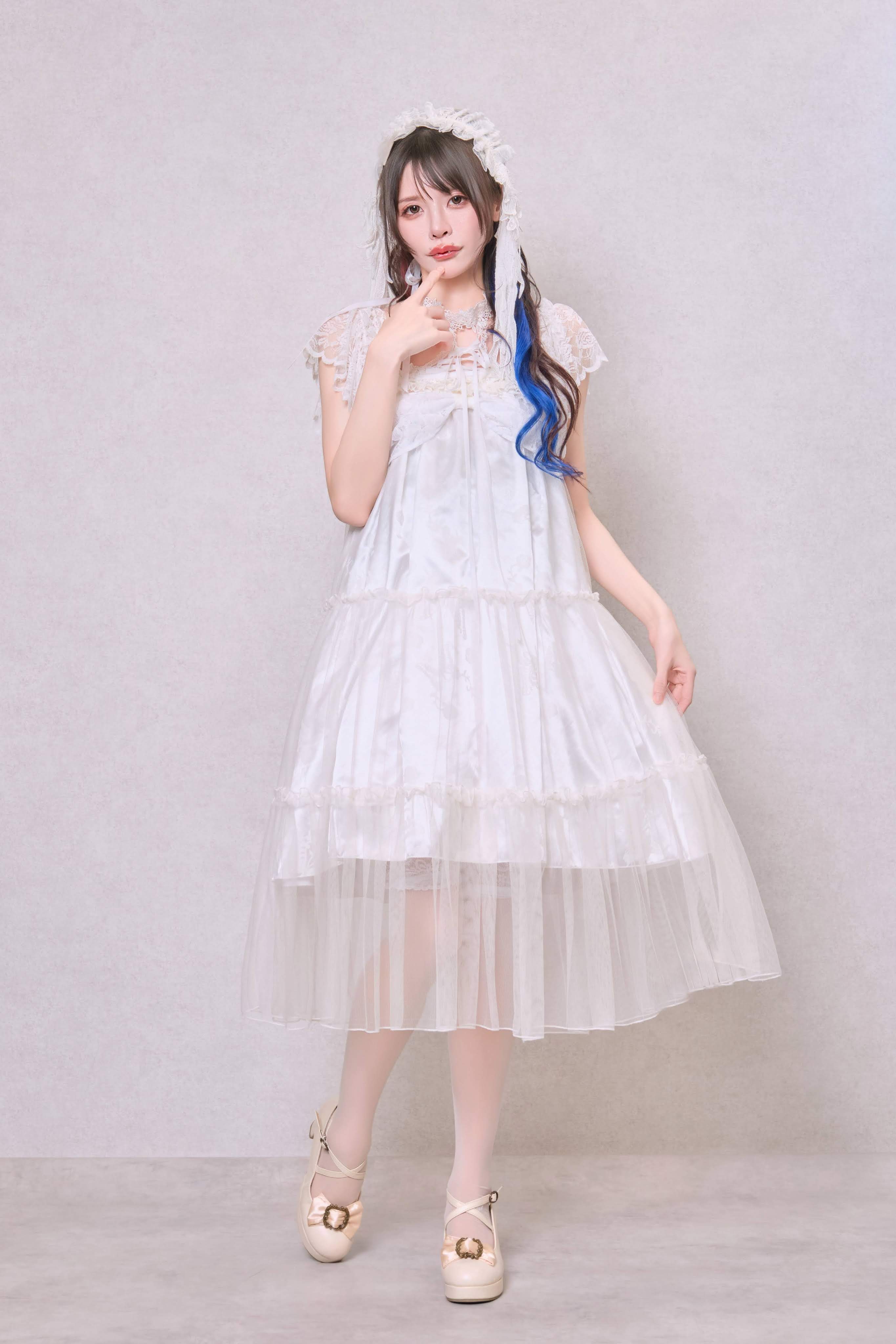 AIRY LONG VEIL CAPE (BLACK) – MAJOH