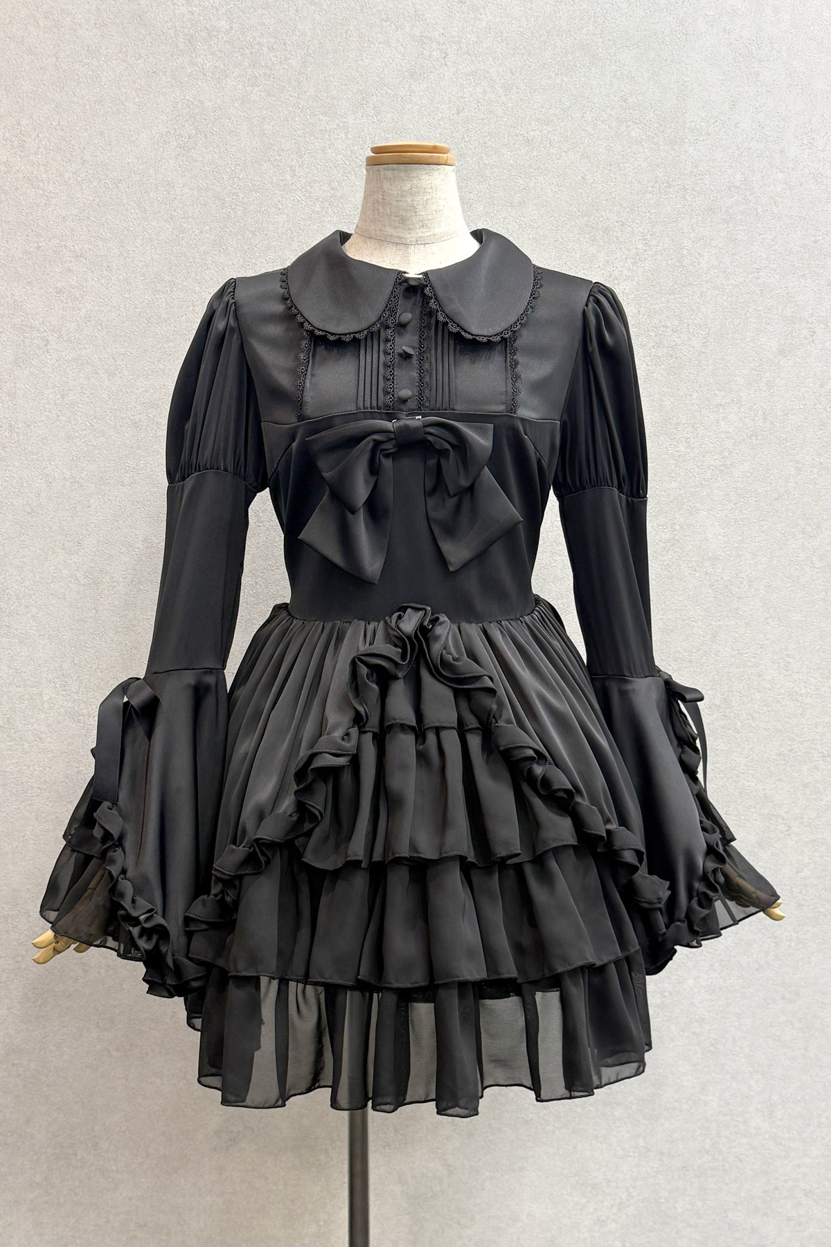 Frilly Ribbon Belle Dress ブラック