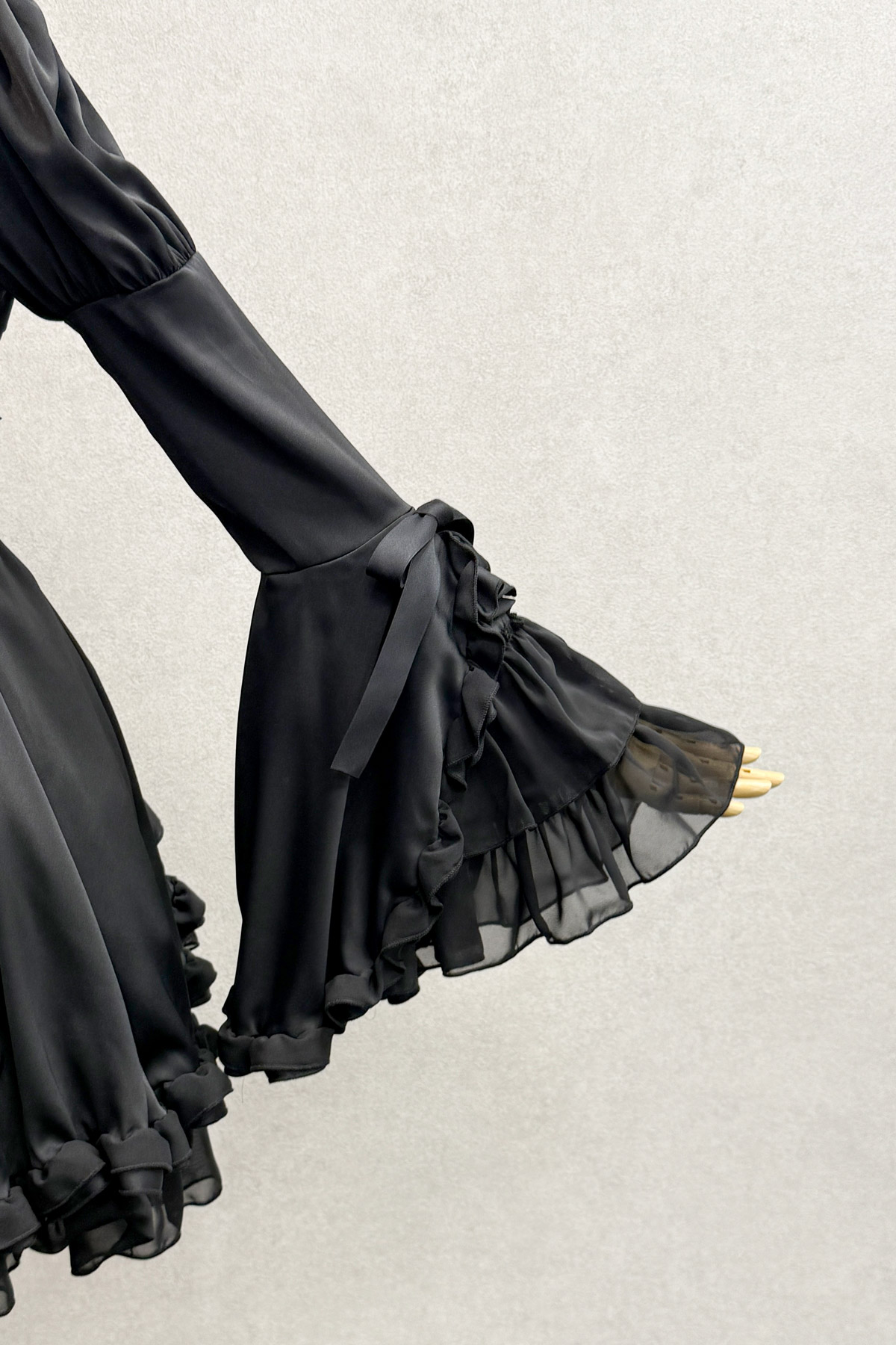 Frilly Ribbon Belle Dress ブラック｜東京ロリィタ-TOKYO LOLITA