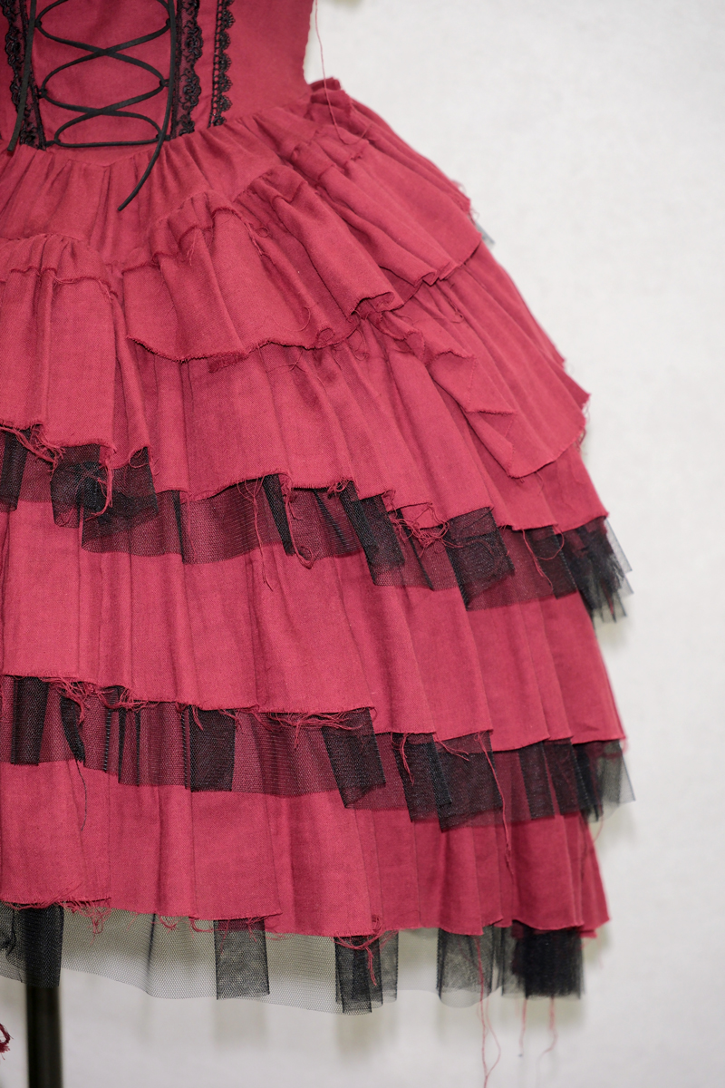Nonette Gauze JSK Bordeaux｜東京ロリィタ-TOKYO LOLITA｜ロリータ服
