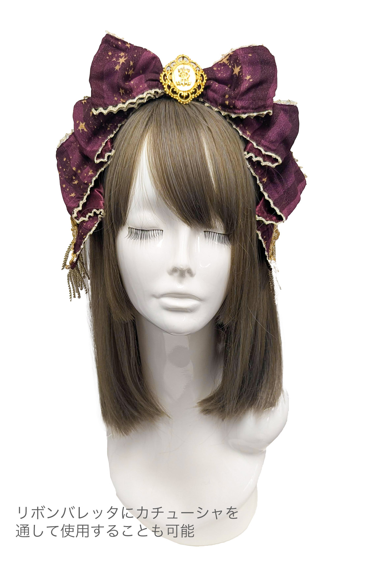 永遠に夢見る星影パレード柄リボンバレッタ｜東京ロリィタ-TOKYO