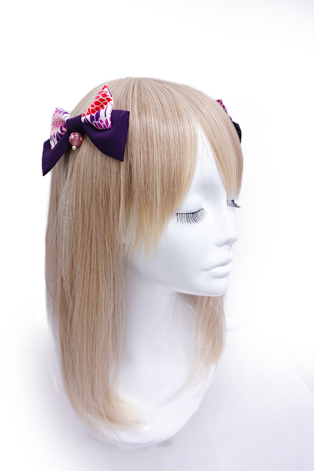 はるらんまん華てまり タックJSK リボンコームセット 紫｜東京ロリィタ