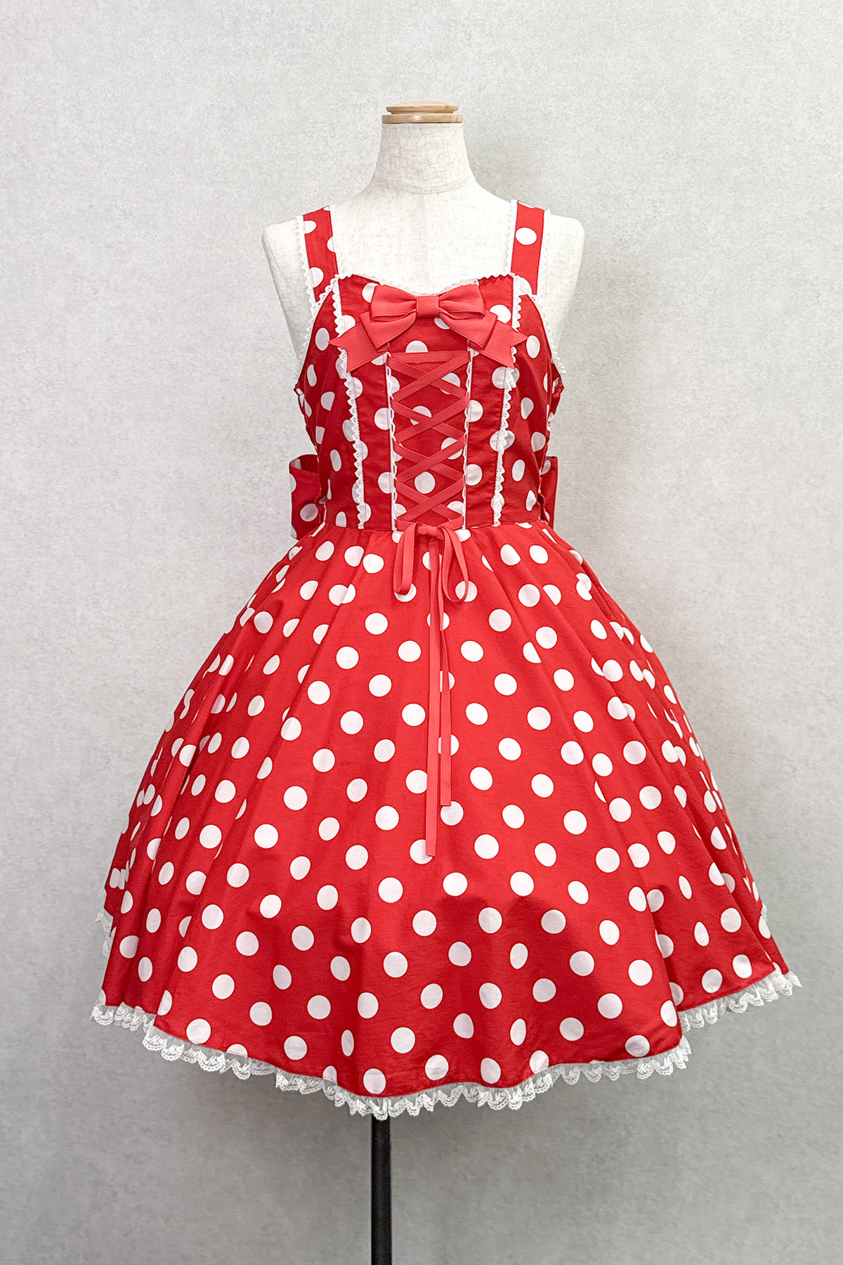 Syrupサーキュラージャンパースカート 赤