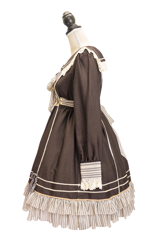 ハレルヤ　日本製　ヴィクトリア朝の少女服　ラミー100%ワンピース Sister Mariaのセーラーワンピース｜東京ロリィタ-TOKYO LOLITA