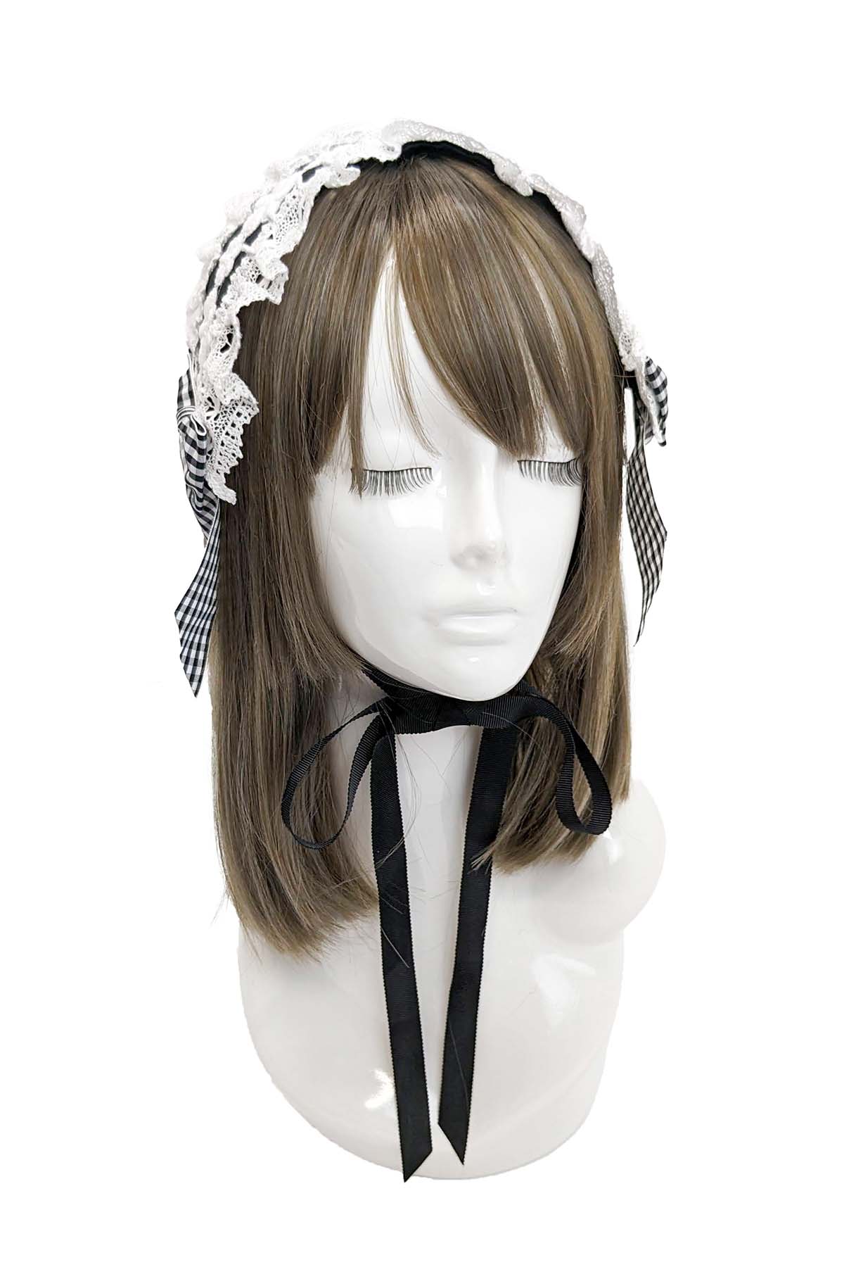 Emiliaギンガムジャンパースカート＋ヘッドドレスセット｜東京ロリィタ