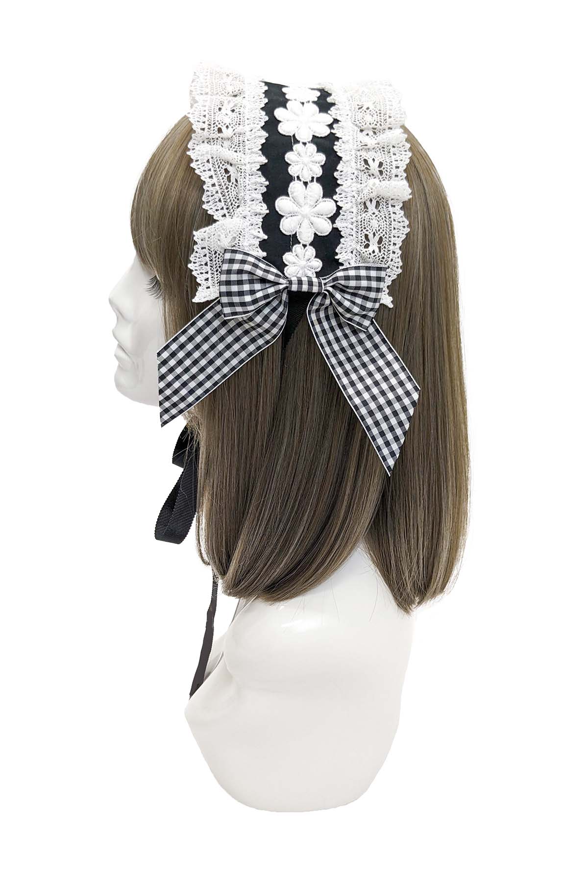 120 ハート胸当て付きギンガムジャンパースカート黒 SQUARE NECK JUMPER SKIRT - BIRTHDAY BASH