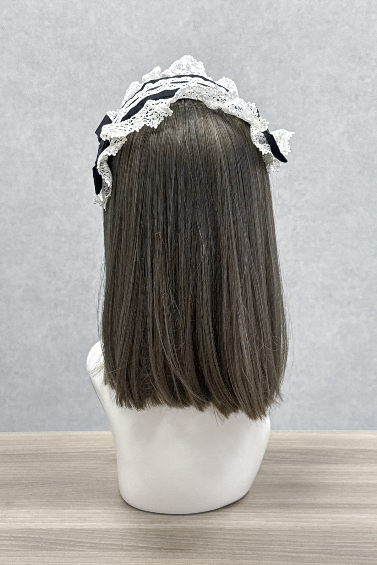 はしごレースヘッドドレス 黒×白｜東京ロリィタ-TOKYO LOLITA