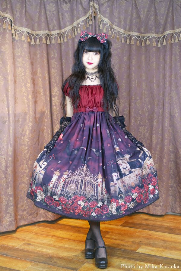 幻影薔薇城〜コウモリ公爵からの招待状〜ワンピース(赤い