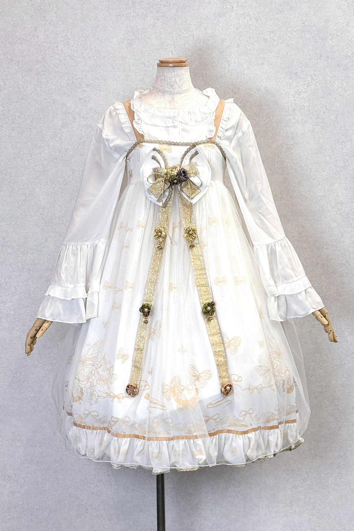 白夜・幻夜ドレス＋ヘアアクセサリー　白