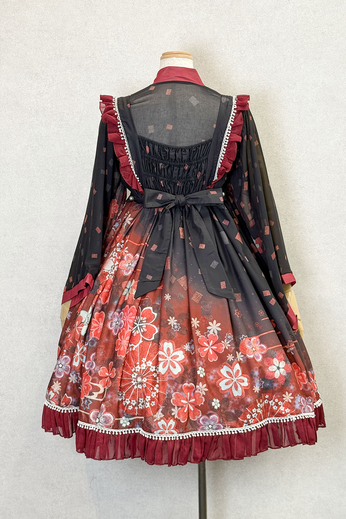 和風桜柄華ロリドレス＋ヘアアクセサリー｜東京ロリィタ-TOKYO LOLITA