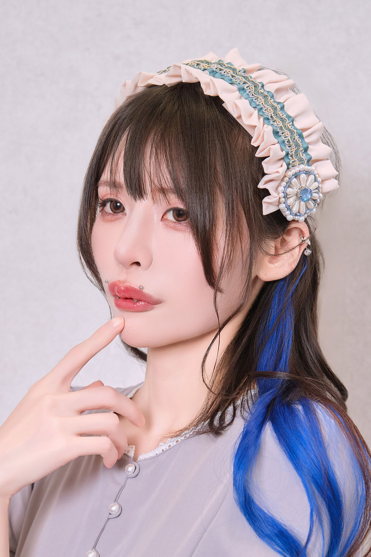 Charlotte ヘッドドレス(ブルー)