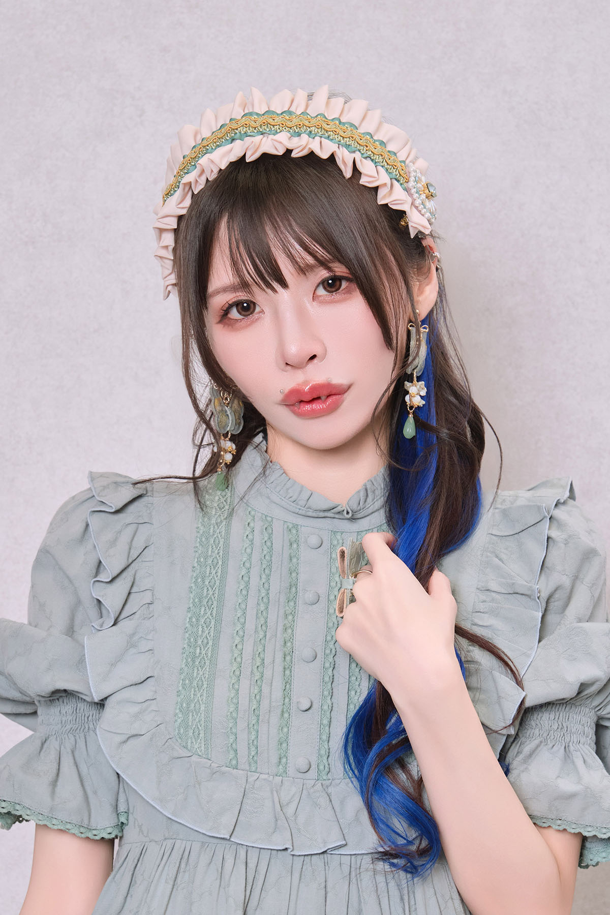 Charlotte ヘッドドレス(グリーン)