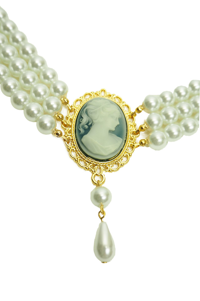 3連パールチョーカー｜東京ロリィタ-TOKYO LOLITA｜ロリータ服の宅配