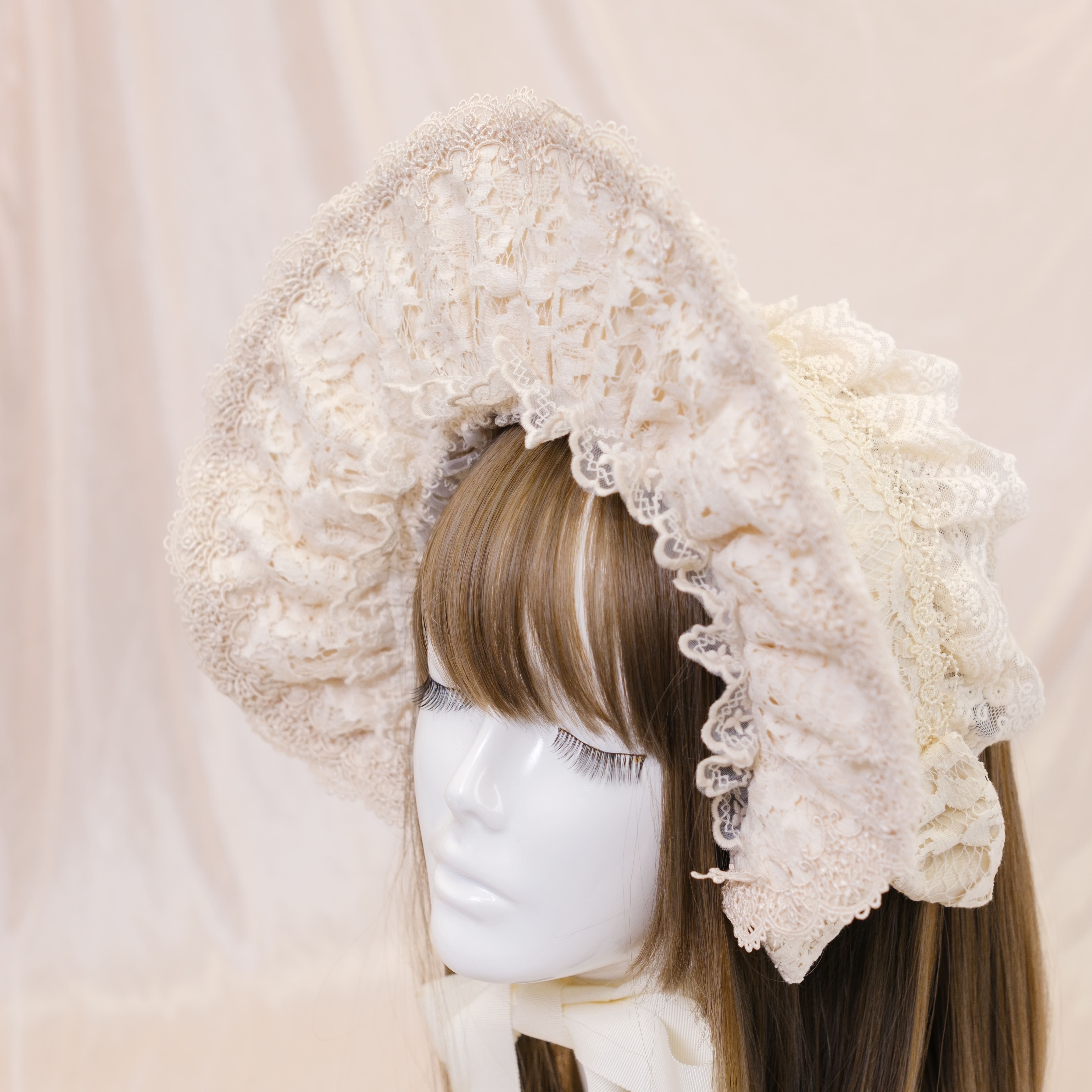 a:ruco】ハーフボンネット 生成り｜東京ロリィタ-TOKYO LOLITA