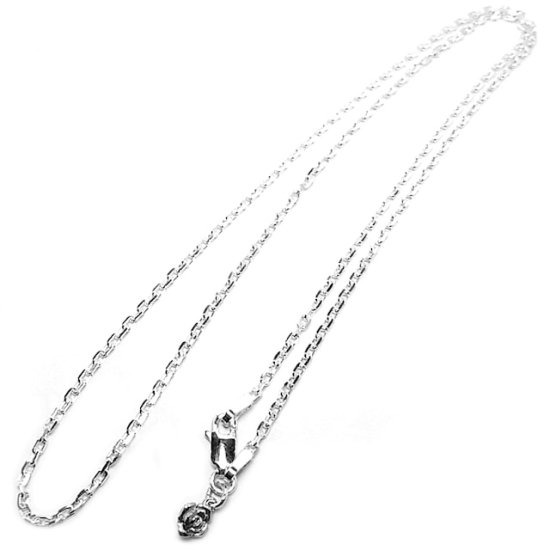 Elan vital】 シルバーチェーンCL60 オリジナルの薔薇チャーム付き