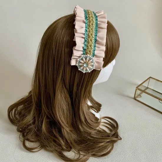 【Petit écrin étoile】Charlotte ヘッドドレス(グリーン)