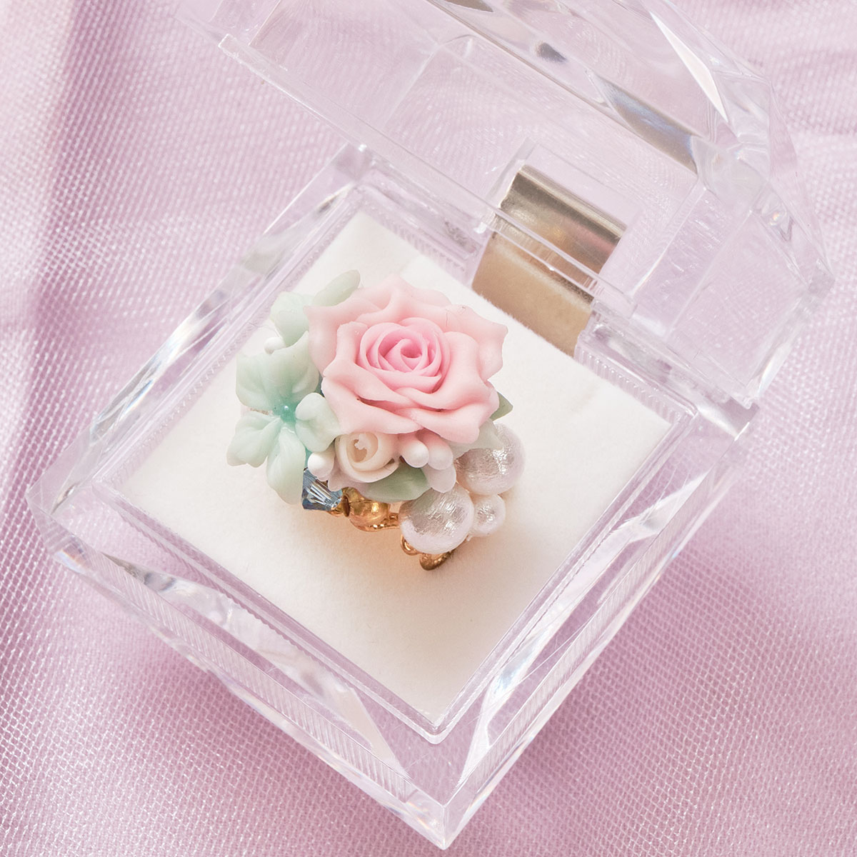 Amoureuse de toi】[東京ロリィタ限定]ピンクアクセサリー3点セット