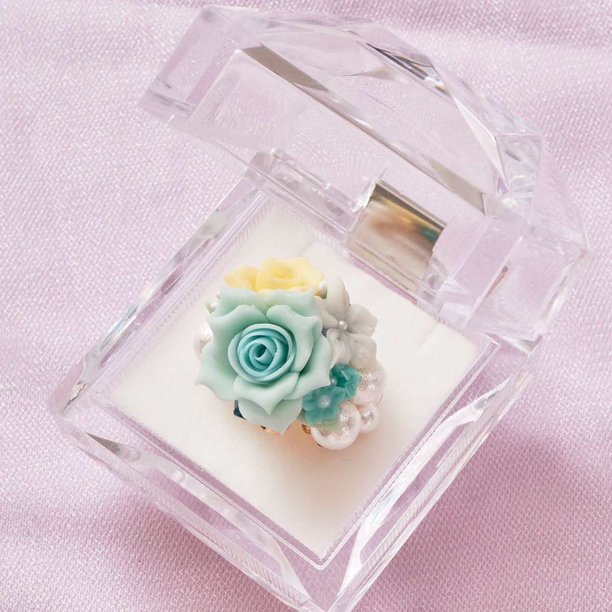 Amoureuse de toi】[東京ロリィタ限定]緑水色アクセサリー3点セット