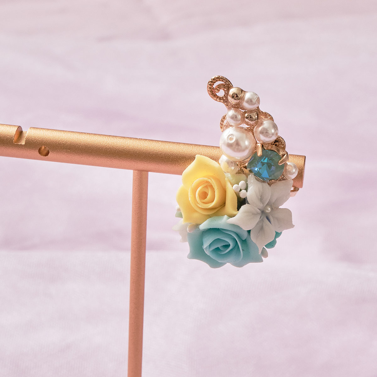 Amoureuse de toi】[東京ロリィタ限定]緑水色アクセサリー3点セット